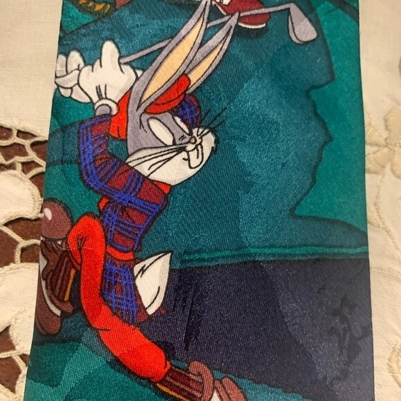 Looney Tunes Golf Necktie - Picture 6 of 6